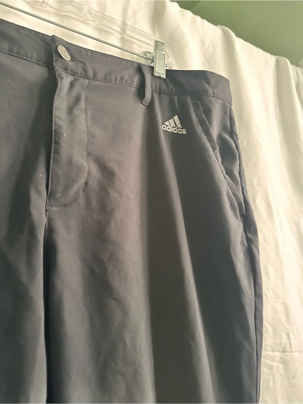 adidas Black Men's Stretch Chinos